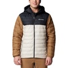 image:imageColumbia Mens Powder Lite II Hooded JacketDark StoneBlackDelta