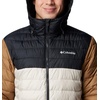 image:imageColumbia Mens Powder Lite II Hooded JacketDark StoneBlackDelta