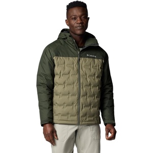 image:imageColumbia Mens Grand Trek II Down Hooded JacketStone GreenGreenscape