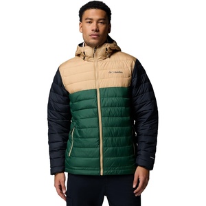 image:imageColumbia Mens Powder Lite II Hooded JacketRain ForestCanoeBlack