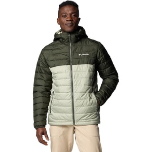 image:imageColumbia Mens Powder Lite II Hooded JacketSafariGreenscape