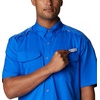 image:imageColumbia Mens Blood and Guts Zero Woven Short SleeveBlue Macaw