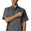 image:imageColumbia Mens PFG Tamiami II Short Sleeve Fishing ShirtCity Grey
