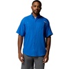 image:imageColumbia Mens PFG Tamiami II Short Sleeve Fishing ShirtVivid Blue