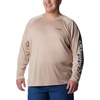 image:imageColumbia Mens PFG Terminal Tackle Long Sleeve ShirtAncient FossilCarbon Logo