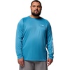 image:imageColumbia Mens PFG Terminal Tackle Long Sleeve ShirtBlue Echo HeatherWhite Logo