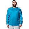 image:imageColumbia Mens PFG Terminal Tackle Long Sleeve ShirtBlue EchoWhite Logo