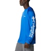 image:imageColumbia Mens PFG Terminal Tackle Long Sleeve ShirtBlue MacawWhite Logo