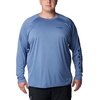 image:imageColumbia Mens PFG Terminal Tackle Long Sleeve ShirtBluestoneCollegiate Navy Logo
