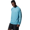 image:imageColumbia Mens PFG Terminal Tackle Long Sleeve ShirtCanyon BlueIcy Morn Logo