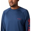 image:imageColumbia Mens PFG Terminal Tackle Long Sleeve ShirtCarbonRed Spark Logo