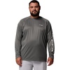 image:imageColumbia Mens PFG Terminal Tackle Long Sleeve ShirtCharcoal HeatherCool Grey Logo