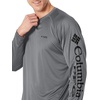 image:imageColumbia Mens PFG Terminal Tackle Long Sleeve ShirtCity GreyBlack Logo
