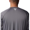 image:imageColumbia Mens PFG Terminal Tackle Long Sleeve ShirtCity GreyBlack Logo