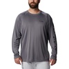 image:imageColumbia Mens PFG Terminal Tackle Long Sleeve ShirtCity GreyBlack Logo