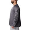 image:imageColumbia Mens PFG Terminal Tackle Long Sleeve ShirtCity GreyBlack Logo