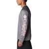 image:imageColumbia Mens PFG Terminal Tackle Long Sleeve ShirtCity GreyPink Pop Logo