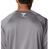 image:imageColumbia Mens PFG Terminal Tackle Long Sleeve ShirtCity GreyPink Pop Logo