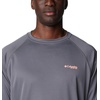 image:imageColumbia Mens PFG Terminal Tackle Long Sleeve ShirtCity GreyTiki Pink Logo