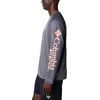image:imageColumbia Mens PFG Terminal Tackle Long Sleeve ShirtCity GreyTiki Pink Logo