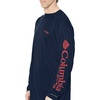 image:imageColumbia Mens PFG Terminal Tackle Long Sleeve ShirtCollegiate NavySunset Red Logo