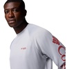 image:imageColumbia Mens PFG Terminal Tackle Long Sleeve ShirtCool GreyDusty Crimson Logo