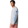 image:imageColumbia Mens PFG Terminal Tackle Long Sleeve ShirtCool GreyVivid Blue Logo