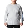 image:imageColumbia Mens PFG Terminal Tackle Long Sleeve ShirtCool GreyVivid Blue Logo