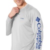 image:imageColumbia Mens PFG Terminal Tackle Long Sleeve ShirtCool GreyVivid Blue Logo