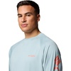 image:imageColumbia Mens PFG Terminal Tackle Long Sleeve ShirtCrushed BlueFaded Peach Logo