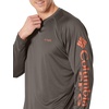 image:imageColumbia Mens PFG Terminal Tackle Long Sleeve ShirtCypressBright Peach Logo