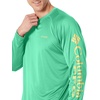 image:imageColumbia Mens PFG Terminal Tackle Long Sleeve ShirtDark LimeSunlit Logo