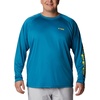 image:imageColumbia Mens PFG Terminal Tackle Long Sleeve ShirtDeep MarineLaser Lemon Logo