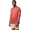 image:imageColumbia Mens PFG Terminal Tackle Long Sleeve ShirtDusty CrimsonNocturnal Logo