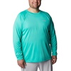 image:imageColumbia Mens PFG Terminal Tackle Long Sleeve ShirtElectric TurquoiseCool Grey Logo