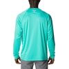 image:imageColumbia Mens PFG Terminal Tackle Long Sleeve ShirtElectric TurquoiseCool Grey Logo