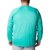 image:imageColumbia Mens PFG Terminal Tackle Long Sleeve ShirtElectric TurquoiseCool Grey Logo