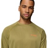 image:imageColumbia Mens PFG Terminal Tackle Long Sleeve ShirtGrove Green HeatherSpark Orange Logo