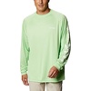 image:imageColumbia Mens PFG Terminal Tackle Long Sleeve ShirtLime GlowWhite Logo