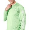image:imageColumbia Mens PFG Terminal Tackle Long Sleeve ShirtLime GlowWhite Logo