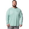 image:imageColumbia Mens PFG Terminal Tackle Long Sleeve ShirtMisty JadeShark Logo