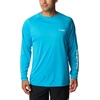 image:imageColumbia Mens PFG Terminal Tackle Long Sleeve ShirtOcean BlueWhite Logo