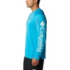 image:imageColumbia Mens PFG Terminal Tackle Long Sleeve ShirtOcean BlueWhite Logo