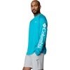 image:imageColumbia Mens PFG Terminal Tackle Long Sleeve ShirtOcean TealWhite Logo