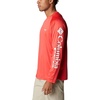 image:imageColumbia Mens PFG Terminal Tackle Long Sleeve ShirtRed HibiscusWhite Logo