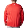 image:imageColumbia Mens PFG Terminal Tackle Long Sleeve ShirtRed HibiscusWhite Logo