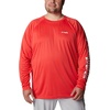image:imageColumbia Mens PFG Terminal Tackle Long Sleeve ShirtRed HibiscusWhite Logo