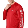 image:imageColumbia Mens PFG Terminal Tackle Long Sleeve ShirtRed SparkWhite Logo