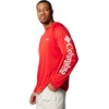 image:imageColumbia Mens PFG Terminal Tackle Long Sleeve ShirtRed SparkWhite Logo