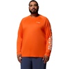 image:imageColumbia Mens PFG Terminal Tackle Long Sleeve ShirtSpark OrangeWhite Logo